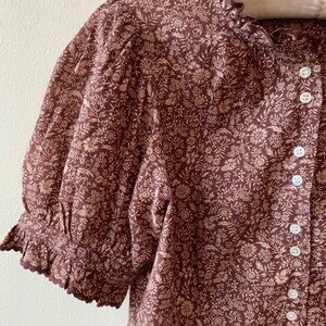 Doen Dauphine blouse small in Garden Terra Bloom
